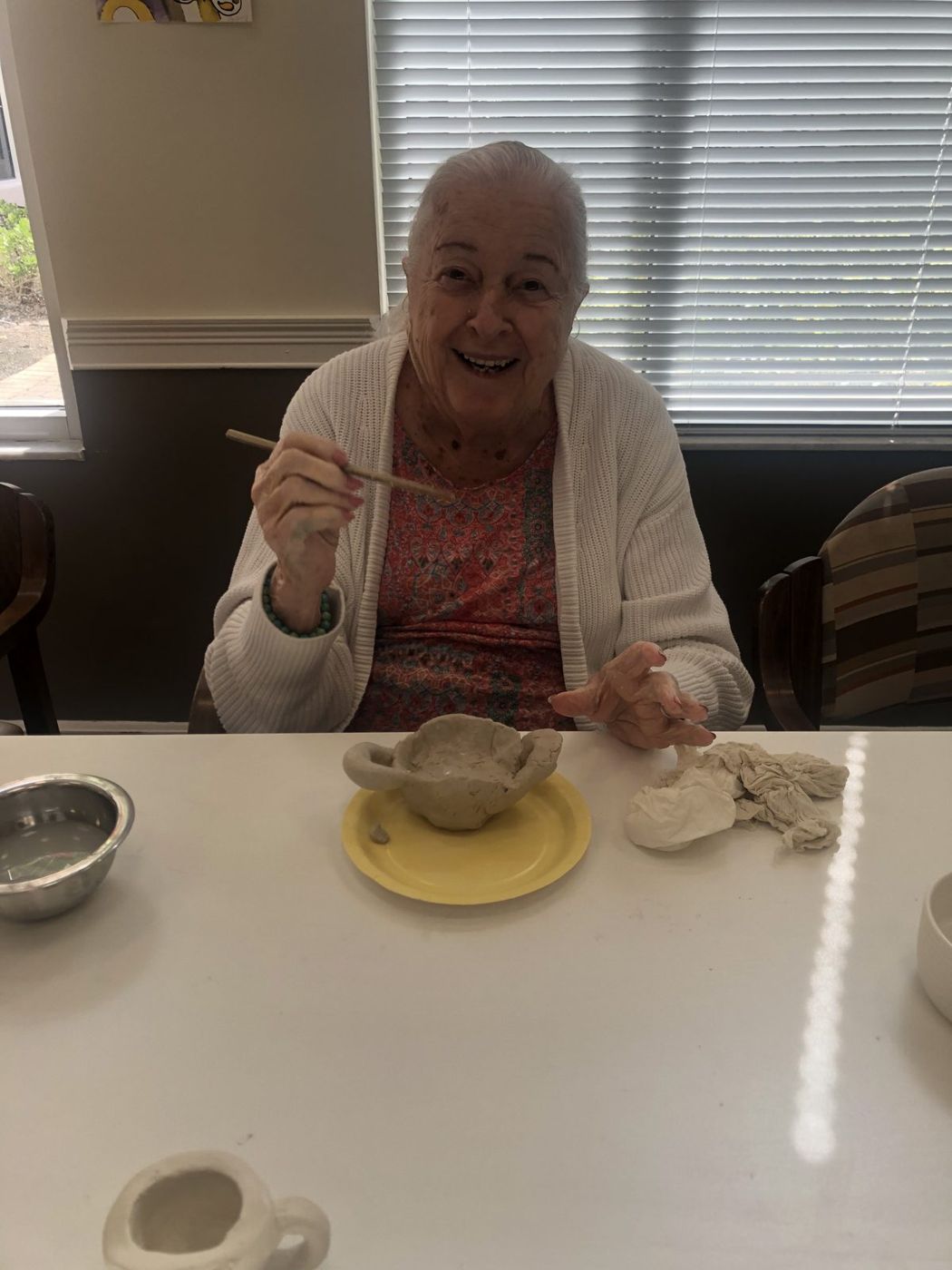 Painting a finished pot